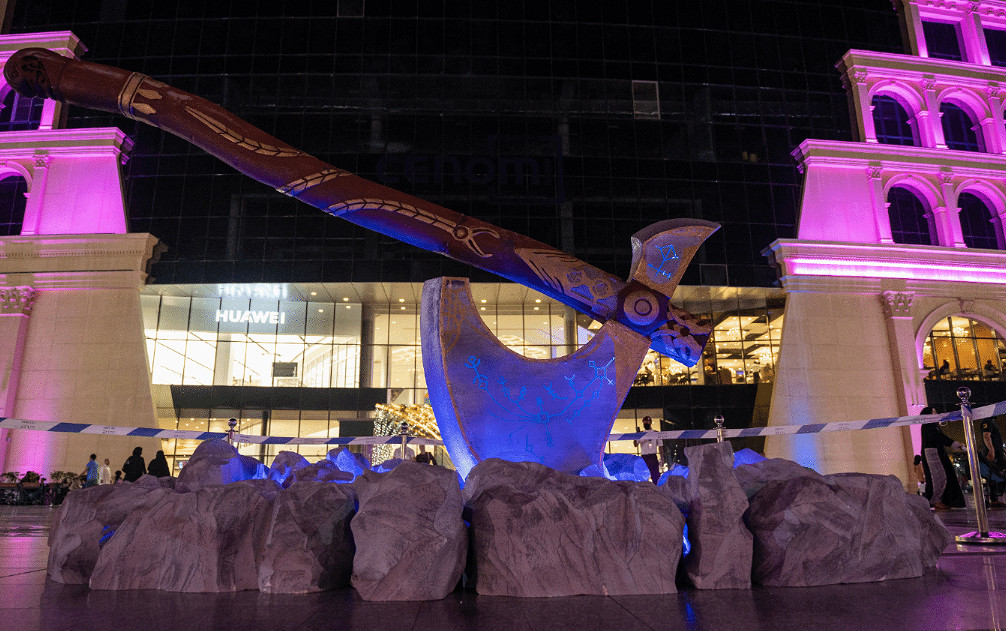 宣傳再次開啟？《戰神》利維坦之斧出現在沙烏地阿拉伯街頭！