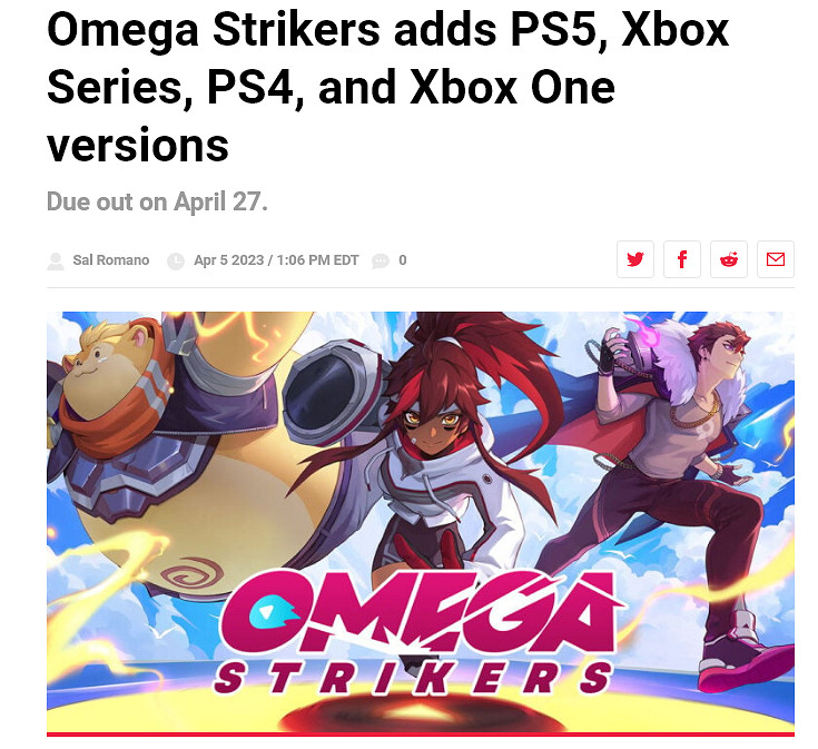 《Omega Strikers》將添加主機版本 4月27日上線 《Omega Strikers》將添加主機版本 4月27日上線