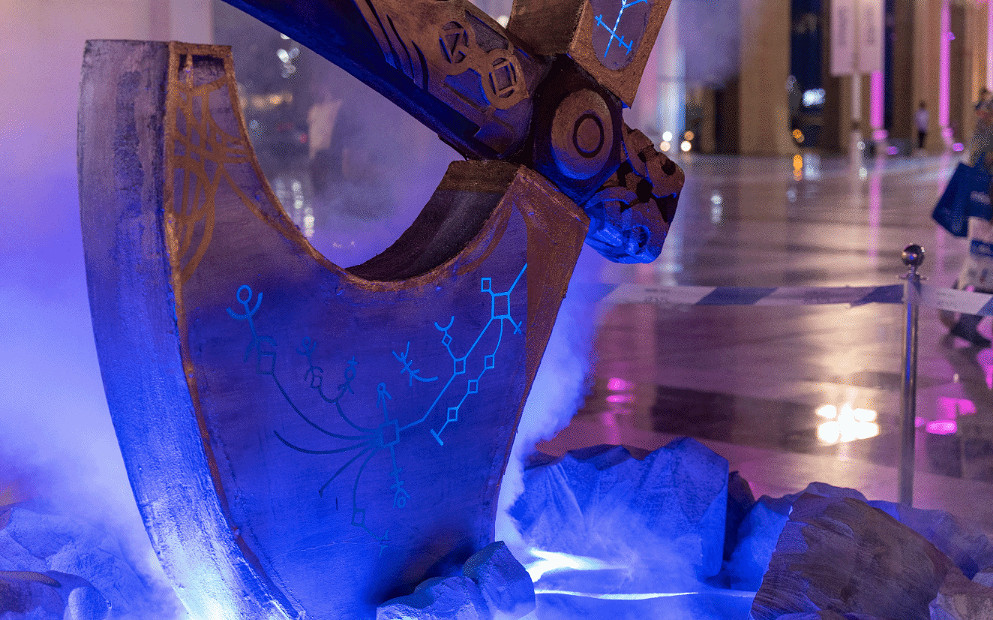 宣傳再次開啟？《戰神》利維坦之斧出現在沙烏地阿拉伯街頭！