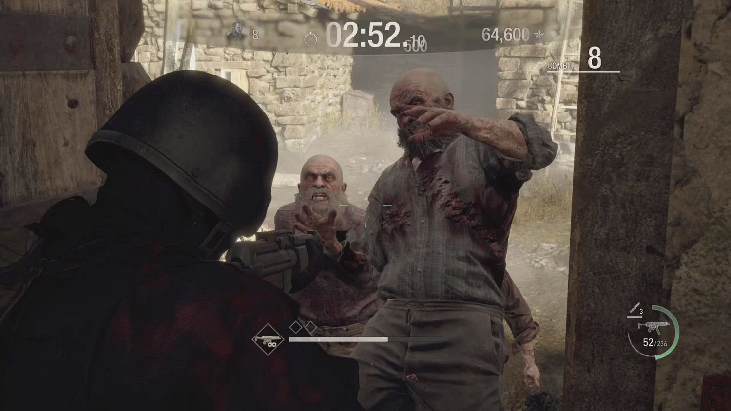 《生化4重製版》傭兵模式 克勞薩/漢克/路易斯S級展示