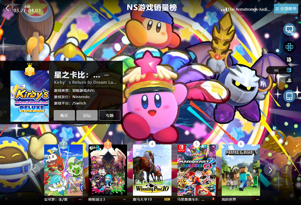 3.27-4.03全球遊戲銷量榜：《生化4re》依舊能打！