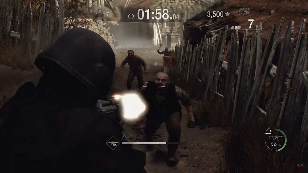 死神來了！《生化4重製版》傭兵模式漢克S++評分影片