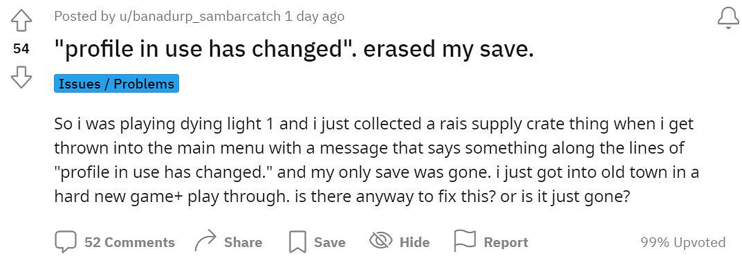 Epic版《垂死之光》有BUG：玩著玩著存檔就沒了！