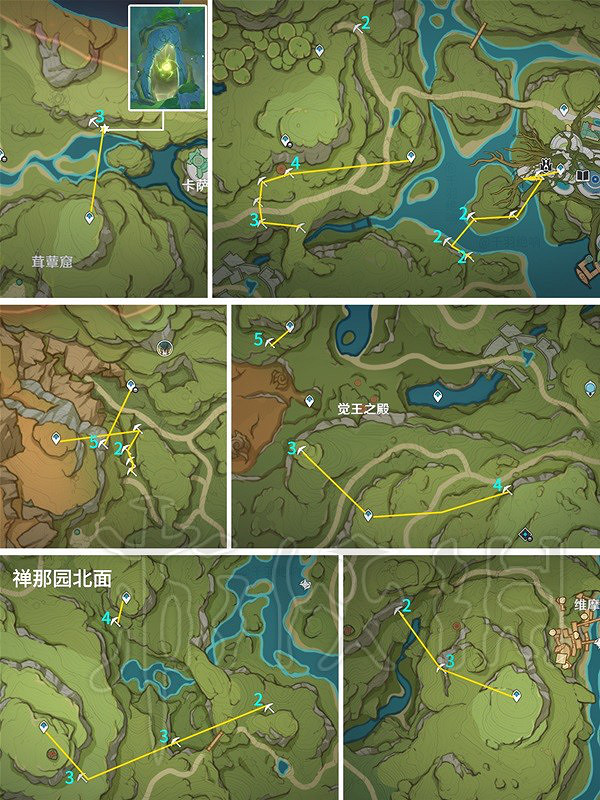《原神》3.6須彌水晶礦採集線路分享  採集路線什麽樣？