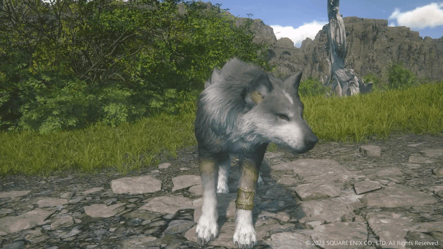 《最終幻想16》狼犬Torgal實機展示 動畫效果很豐富 《最終幻想16》狼犬Torgal實機展示 動畫效果很豐富