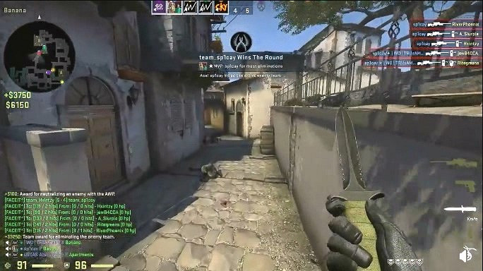 哥們運氣被一槍耗完了！《CSGO》一發子彈擊殺5個敵人