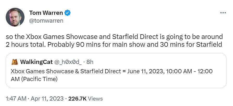 微軟&amp;B社發布會時間曝光！《星空》可能展示30分鐘!