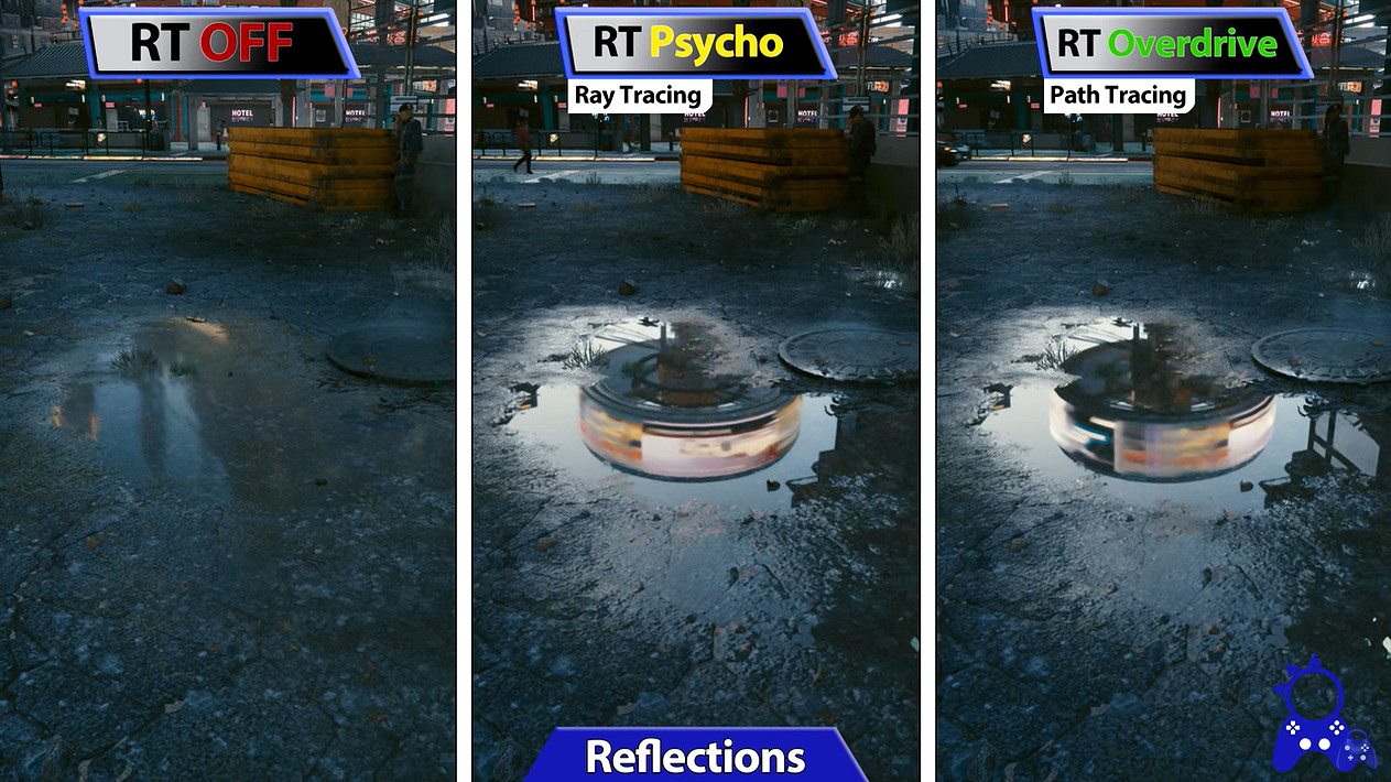 畫質炸裂!《電馭叛客2077》超速光追模式開啟前後對比 畫質炸裂!《電馭叛客2077》超速光追模式開啟前後對比