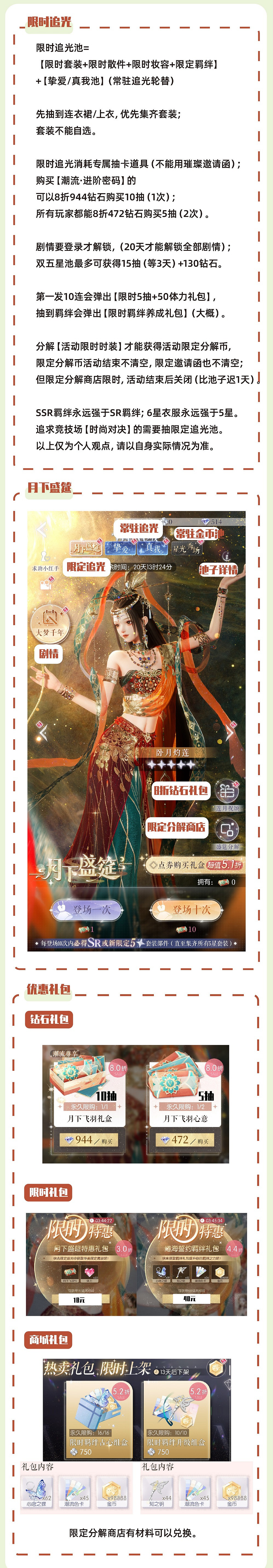 《以閃亮之名》月下盛筵活動攻略 月下盛筵玩法介紹