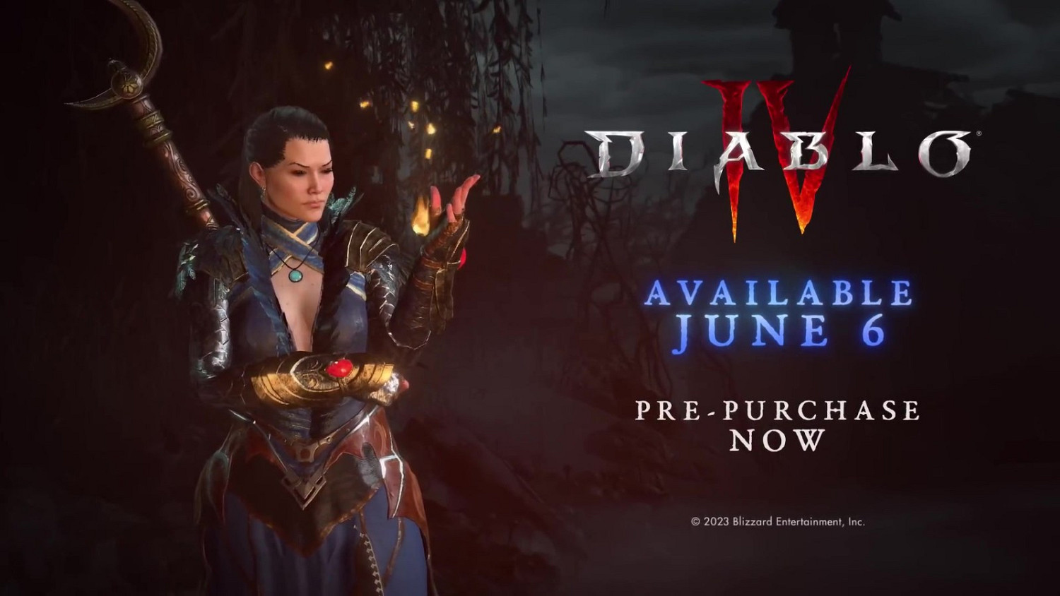 《暗黑破壞神4》巫師職業預告 技能華麗，殺傷力驚人