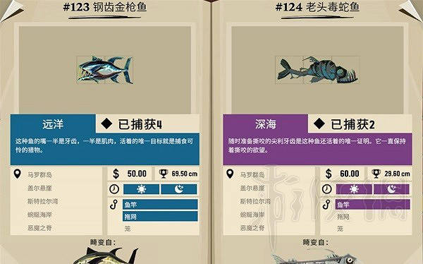 《漁帆暗湧》畸變品種圖鑒一覽  畸變品種有哪些？