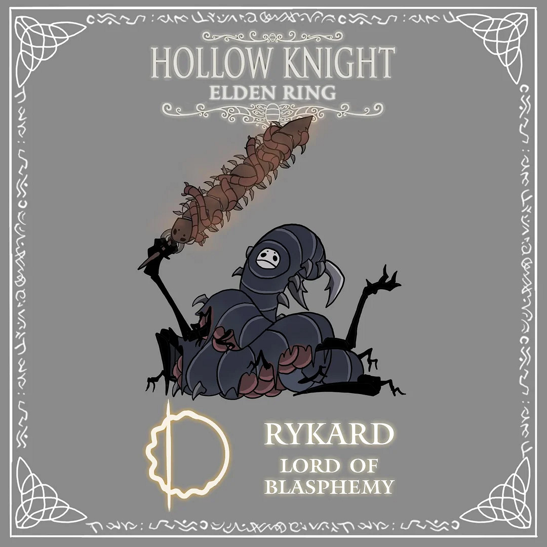 太強了！大佬繪製《空洞騎士》版《艾爾登法環》Boss