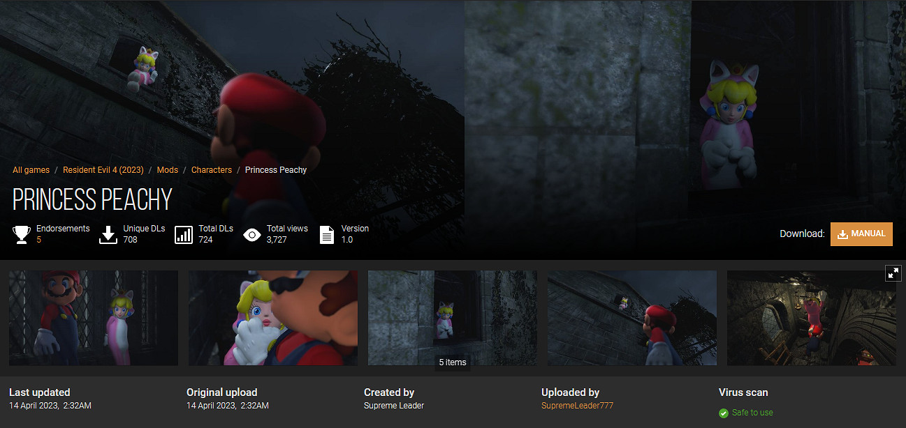 大神製作多個MOD將《生化4重製版》變成瑪利歐遊戲！