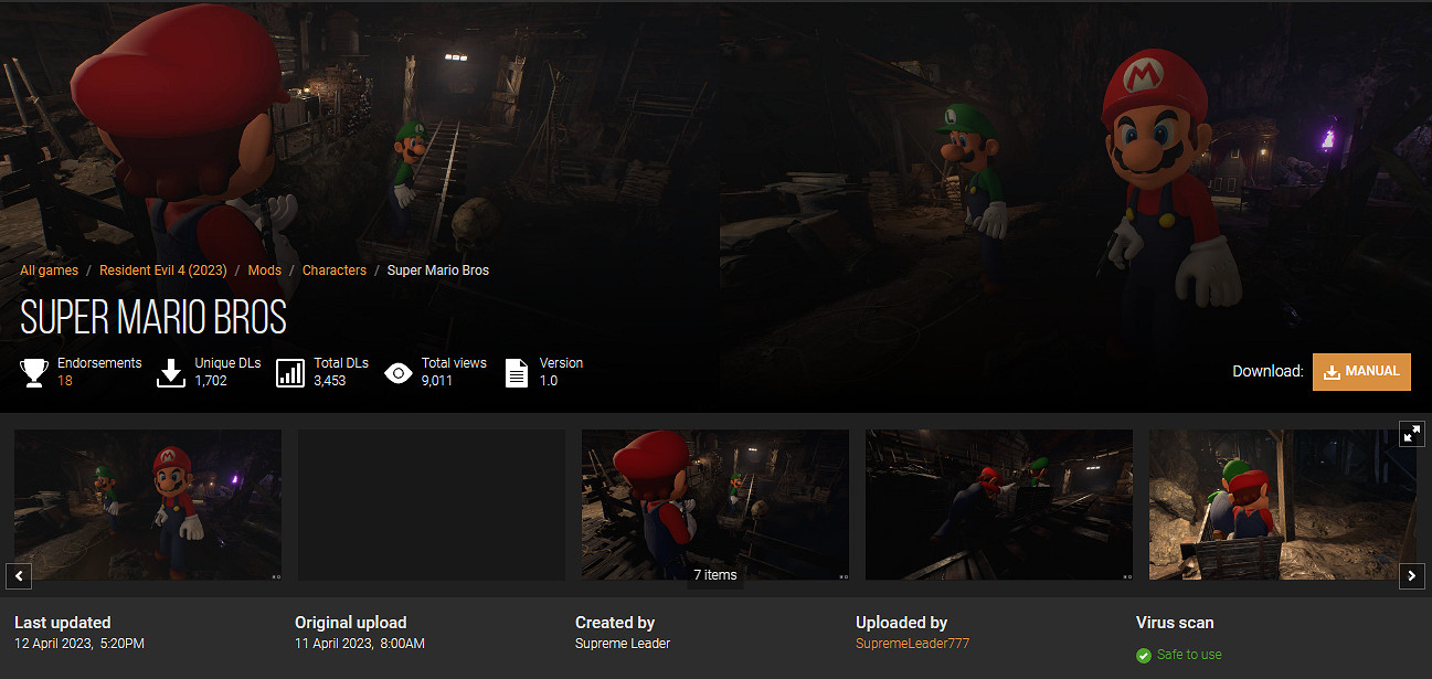 大神製作多個MOD將《生化4重製版》變成瑪利歐遊戲！