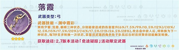 《原神》活動四星武器搭配分享  活動武器適合給誰？