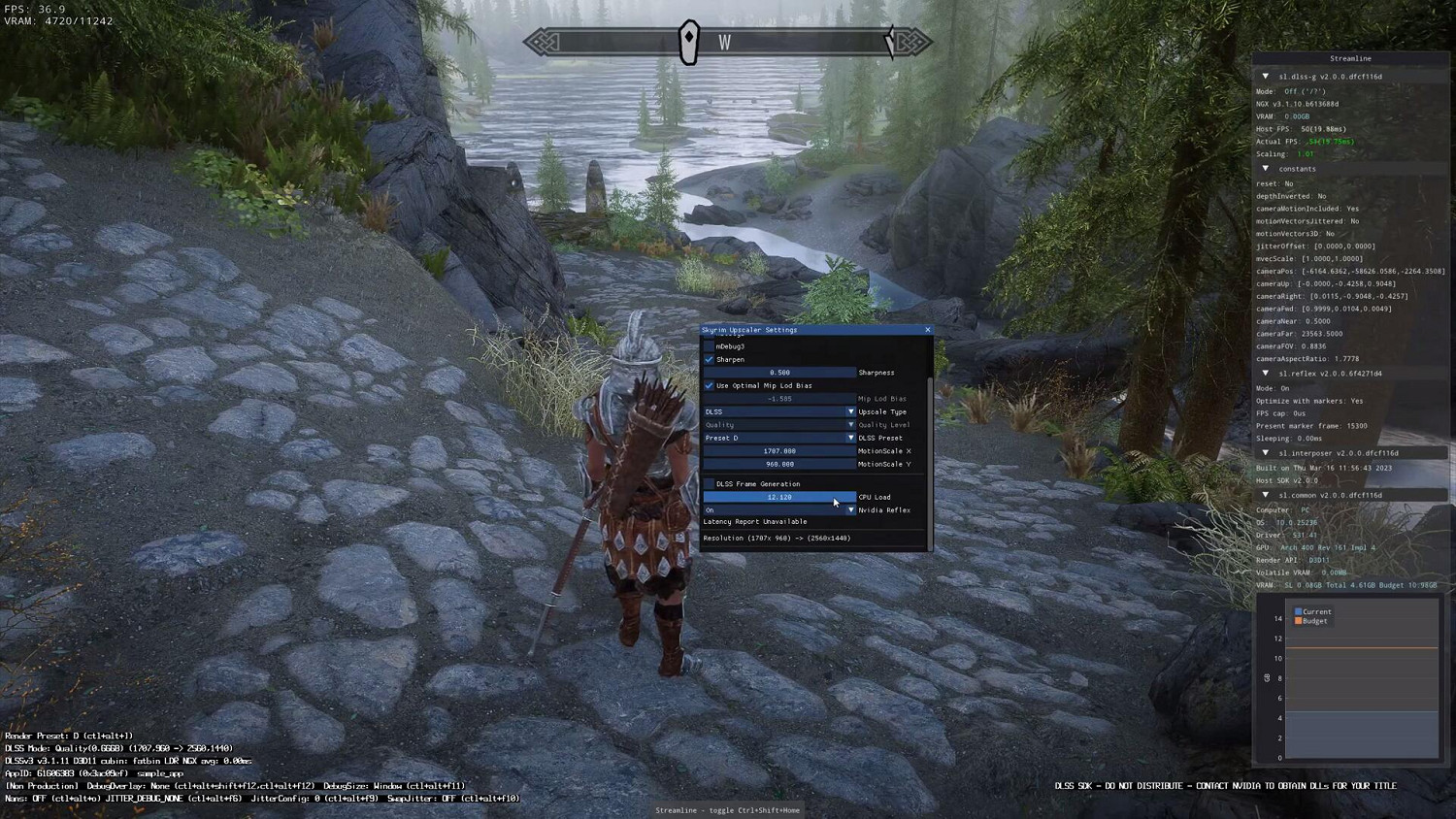 幀數直接翻倍！大神用MOD讓《上古卷軸5》啟用DLSS 3!