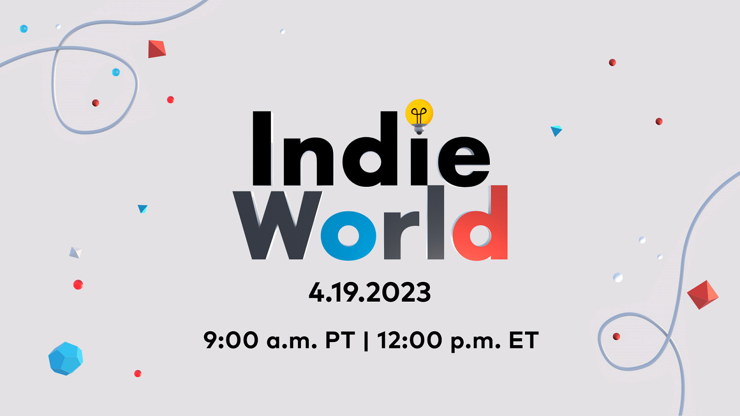 任天堂“Indie World”獨立遊戲發布會4月20日舉行! 任天堂“Indie World”獨立遊戲發布會4月20日舉行!