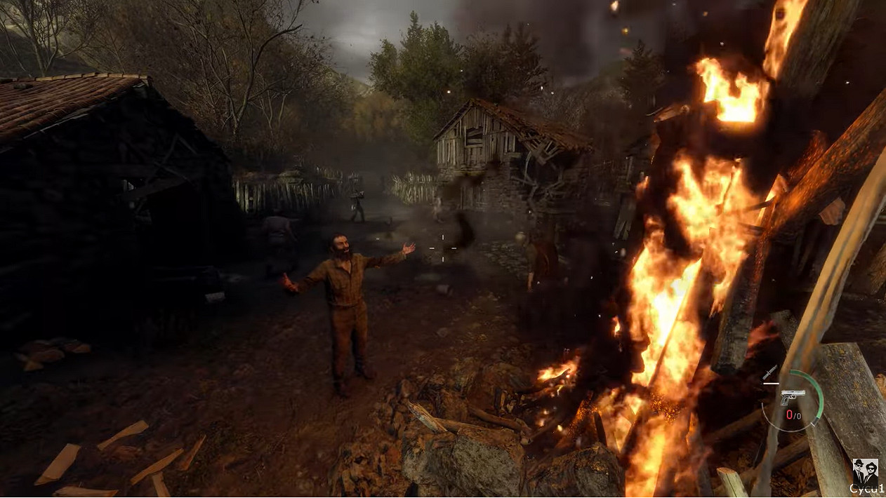 回歸系列舊味道！《惡靈古堡4重製版》固定攝像頭展示