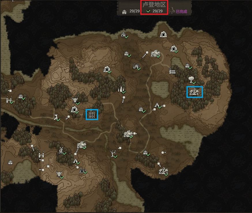 《戰爭傳說》盧登地區地圖攻略 盧登地圖全收集一覽 《戰爭傳說》盧登地區地圖攻略 盧登地圖全收集一覽
