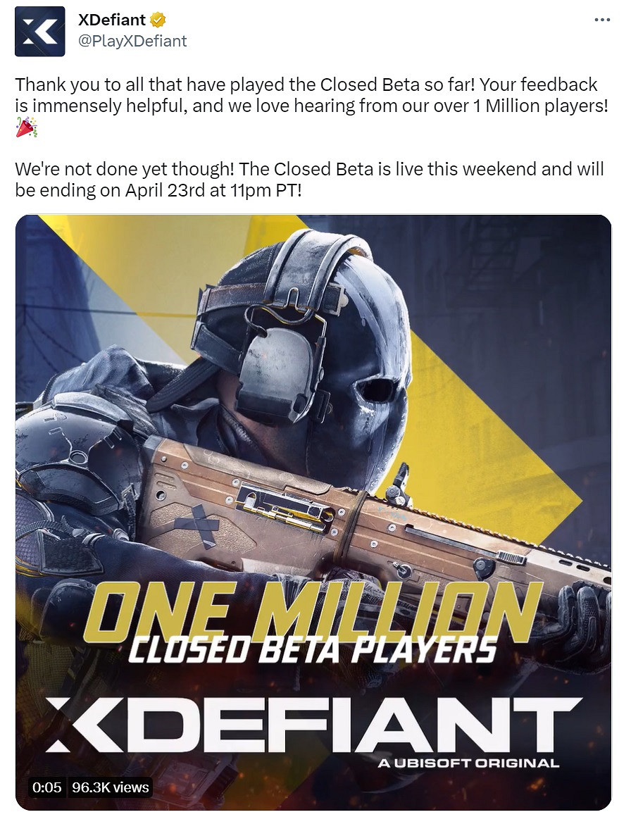 育碧《不羈聯盟》封測玩家數突破100萬！新測試啟動