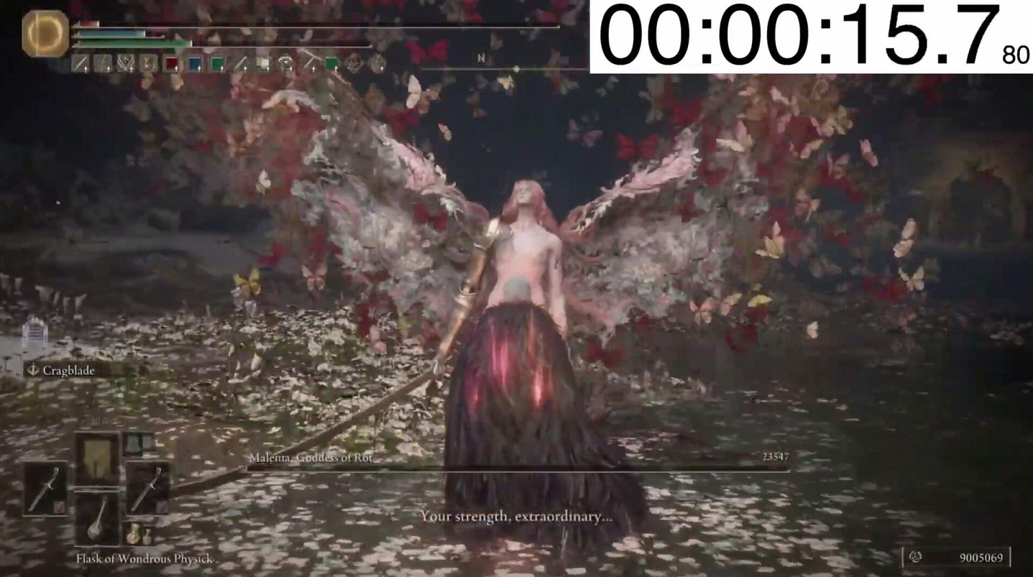 《艾爾登法環》八周目女武神速殺新紀錄:只用15秒! 《艾爾登法環》八周目女武神速殺新紀錄:只用15秒!