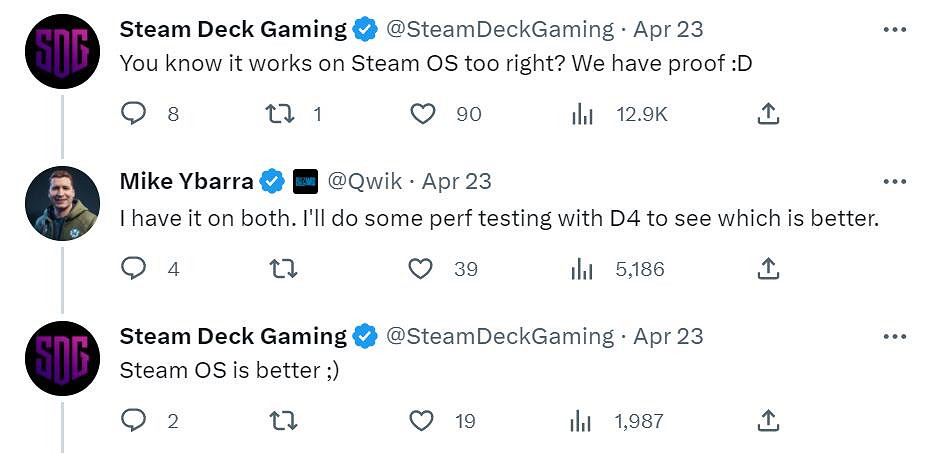 暴雪總裁分享照片：用Steam Deck掌機預裝《暗黑4》!