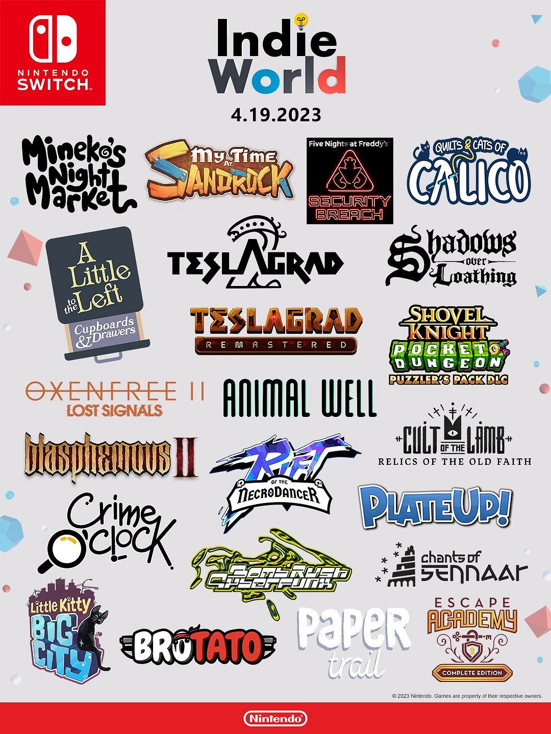 4.17-4.23 Switch一周熱點新聞回顧 獨遊直面會 4.17-4.23 Switch一周熱點新聞回顧 獨遊直面會