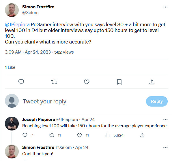 《暗黑破壞神4》總監：角色升至100級需要150+小時