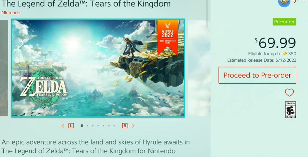 《塞爾達傳說王國之淚》數位版介紹 《塞爾達傳說王國之淚》數位版介紹