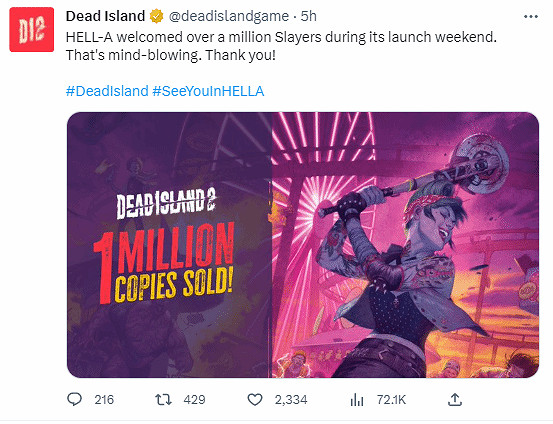 《死亡島2》銷量破百萬 雖劇情答辯但人人都愛打喪屍