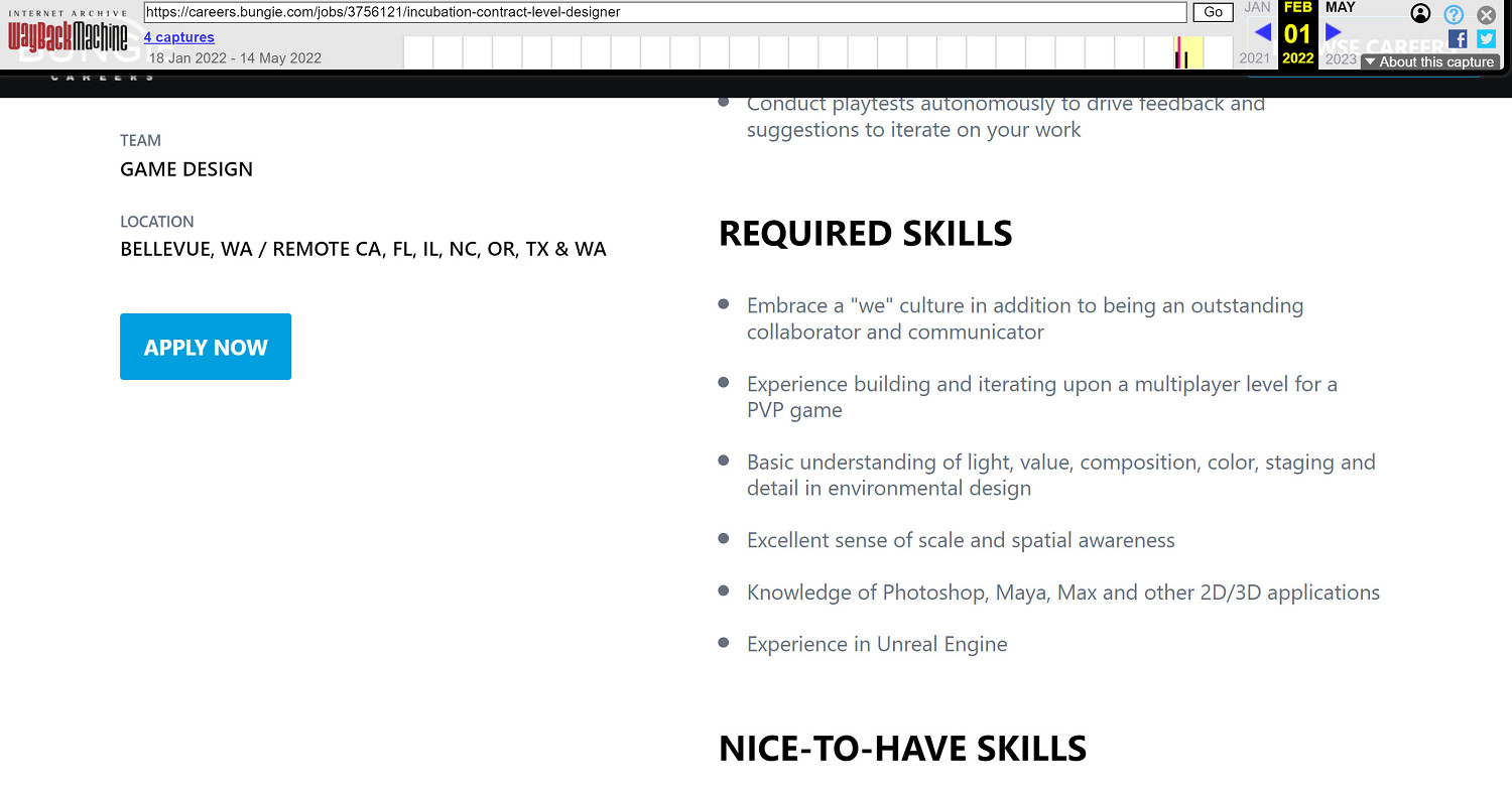 Bungie和網易合作的多人遊戲《Matter》可能採用虛幻引擎 Bungie和網易合作的多人遊戲《Matter》可能採用虛幻引擎