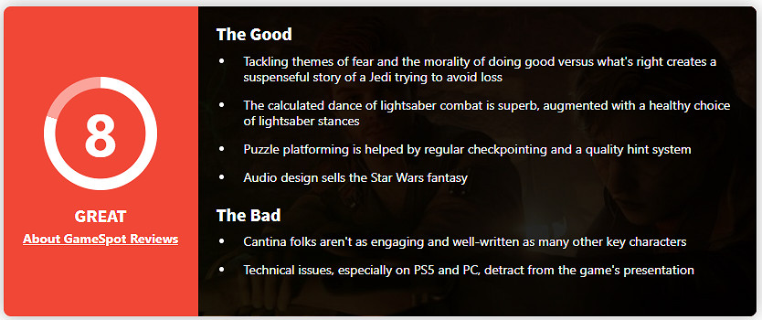 《星際大戰絕地：倖存者》媒體評分出爐：MC均分86