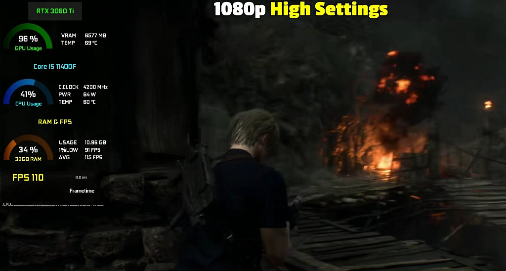 《惡靈古堡4重製版》3060ti畫面設定推薦