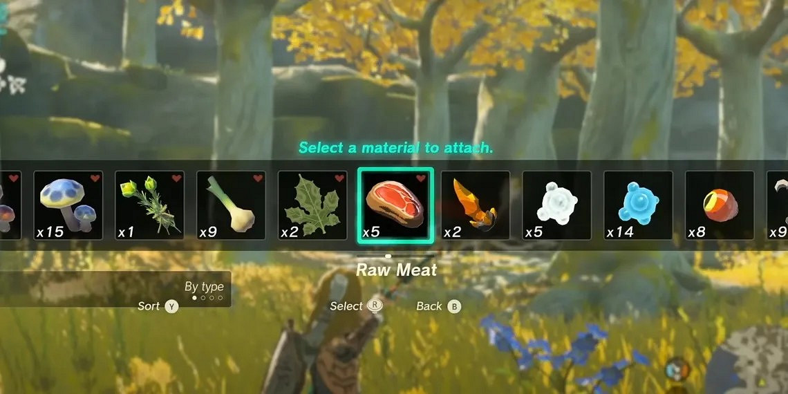 《塞爾達傳說王國之淚》生肉與木箭組合有什麽用？生肉木箭功能分享