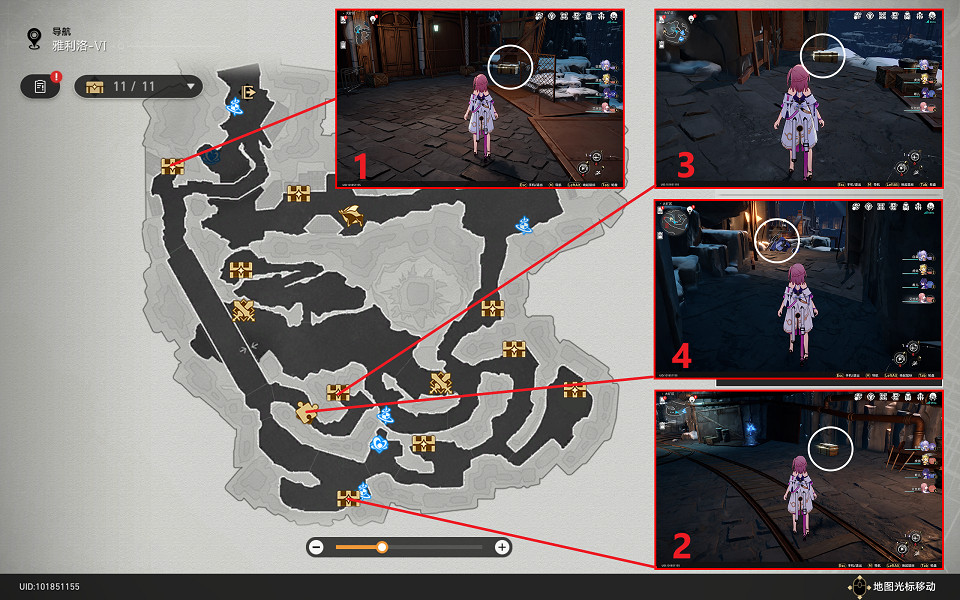 《崩壞星穹鐵道》雅利洛寶箱全收集 雅利洛Ⅵ寶箱分布一覽