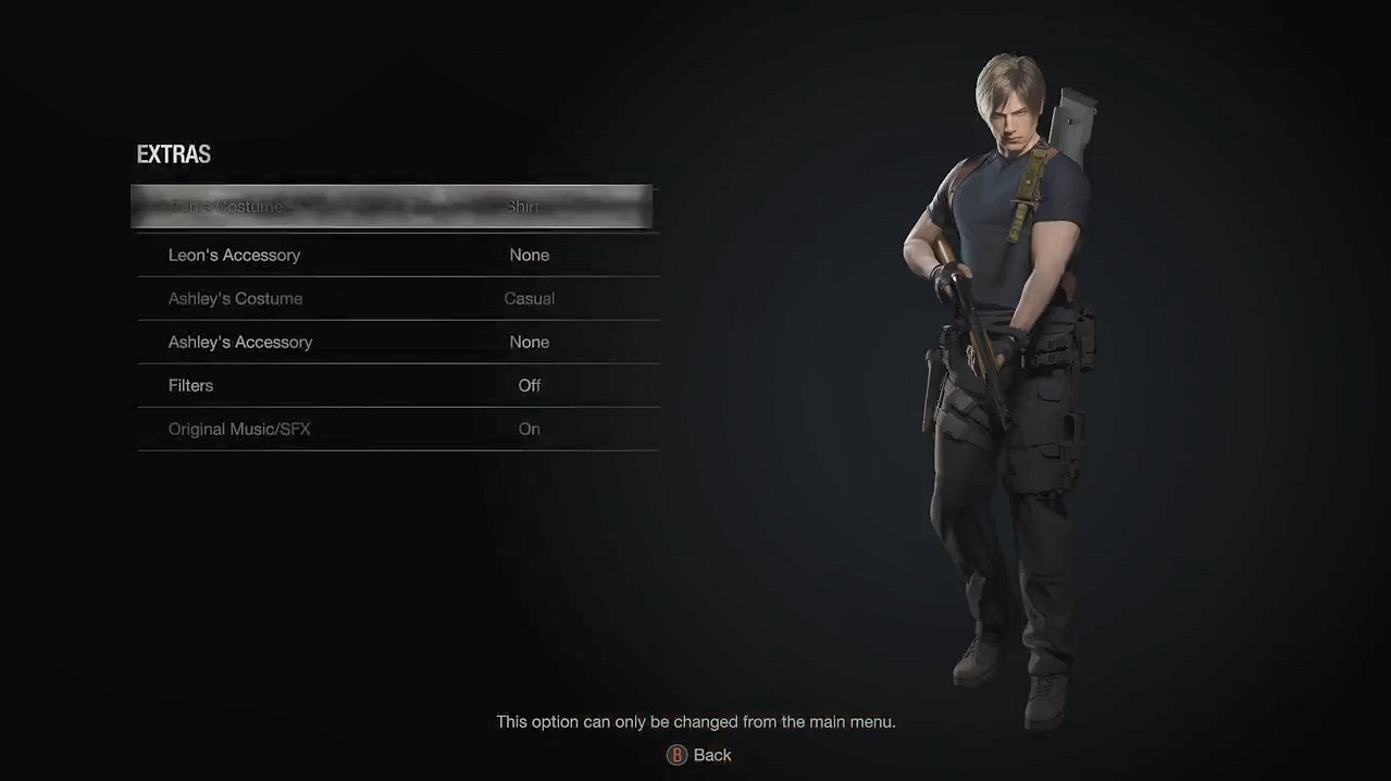 《惡靈古堡4：重製版》換裝選單MOD觸發隱藏對話