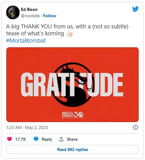 《真人快打》工作室公布30周年感謝影片 並暗示新作! 《真人快打》工作室公布30周年感謝影片 並暗示新作!