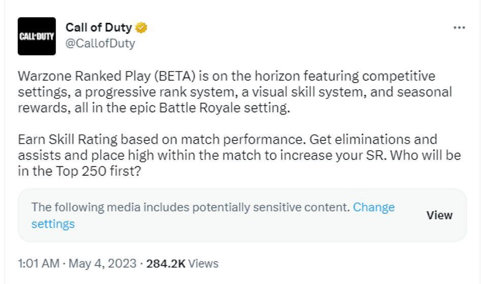競技玩家準備戰鬥！《COD：戰區2》排位賽即將上線