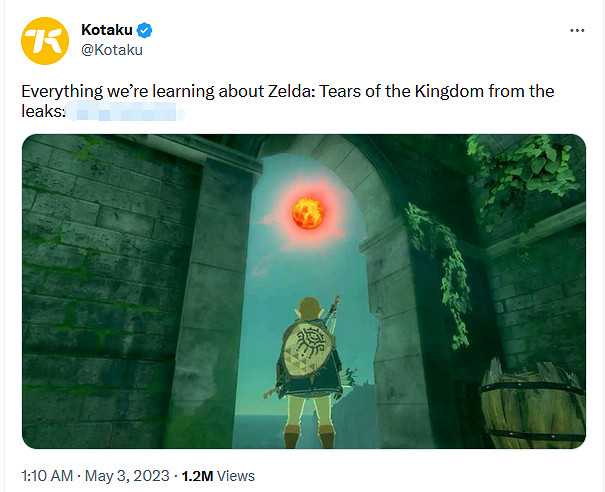 捨不得老任黑名單？Kotaku發布《王國之淚》偷跑內容