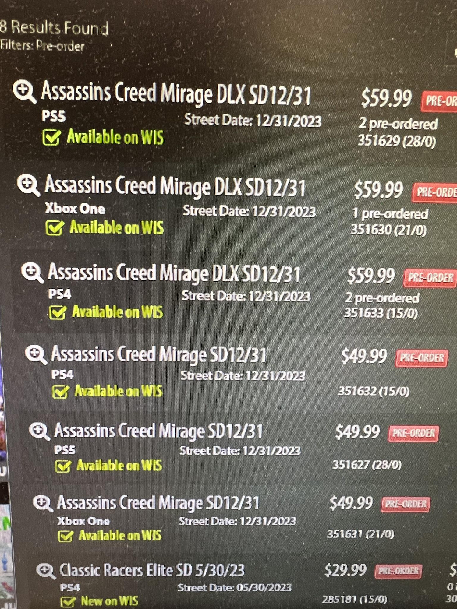 GameStop員工爆料《刺客教條:幻景》將來有可能於8月發售 GameStop員工爆料《刺客教條:幻景》將來有可能於8月發售