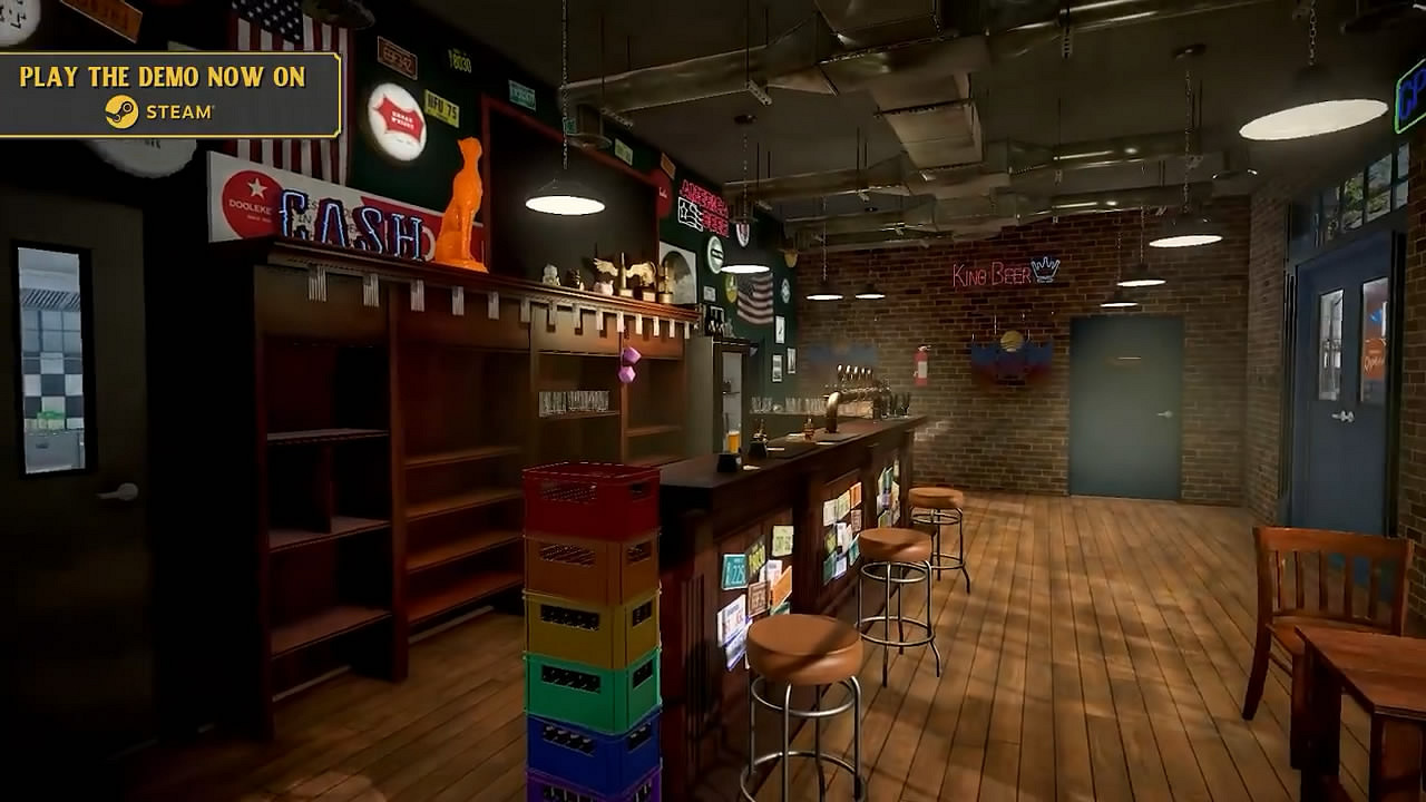 模擬經營《自釀酒吧模擬器》Steam發售日公布!預告賞