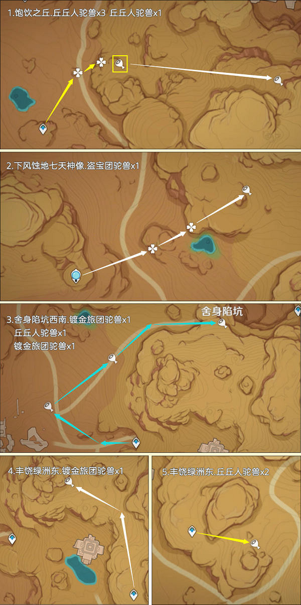 《原神》載貨駝獸路線匯總 載貨駝獸位置在哪? 《原神》載貨駝獸路線匯總 載貨駝獸位置在哪?