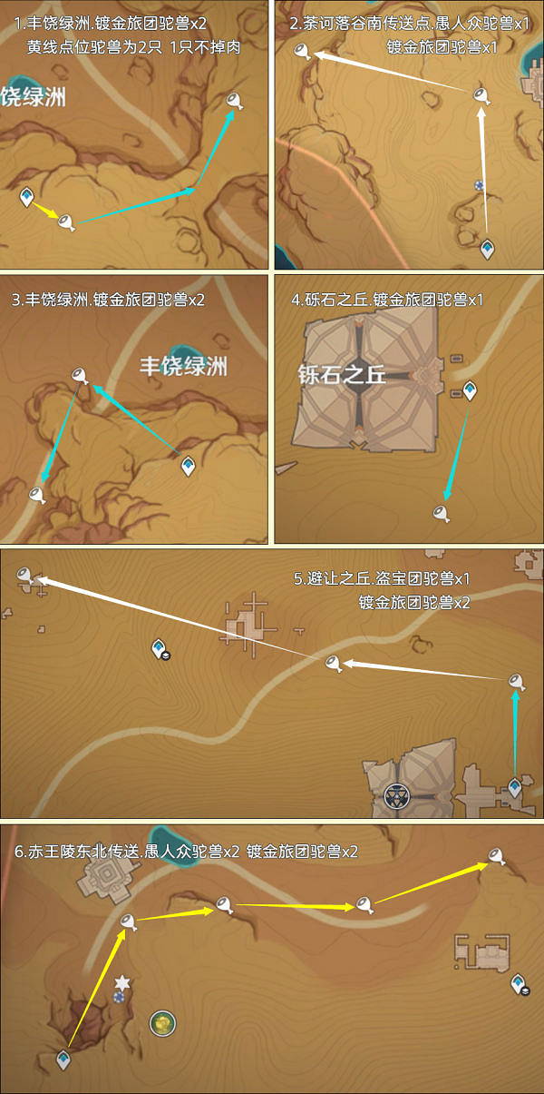 《原神》載貨駝獸路線匯總 載貨駝獸位置在哪? 《原神》載貨駝獸路線匯總 載貨駝獸位置在哪?