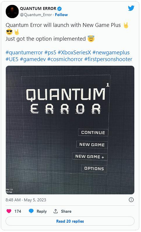 宇宙恐怖FPS《量子誤差》確認首發加入“新遊戲+模式” 宇宙恐怖FPS《量子誤差》確認首發加入“新遊戲+模式”