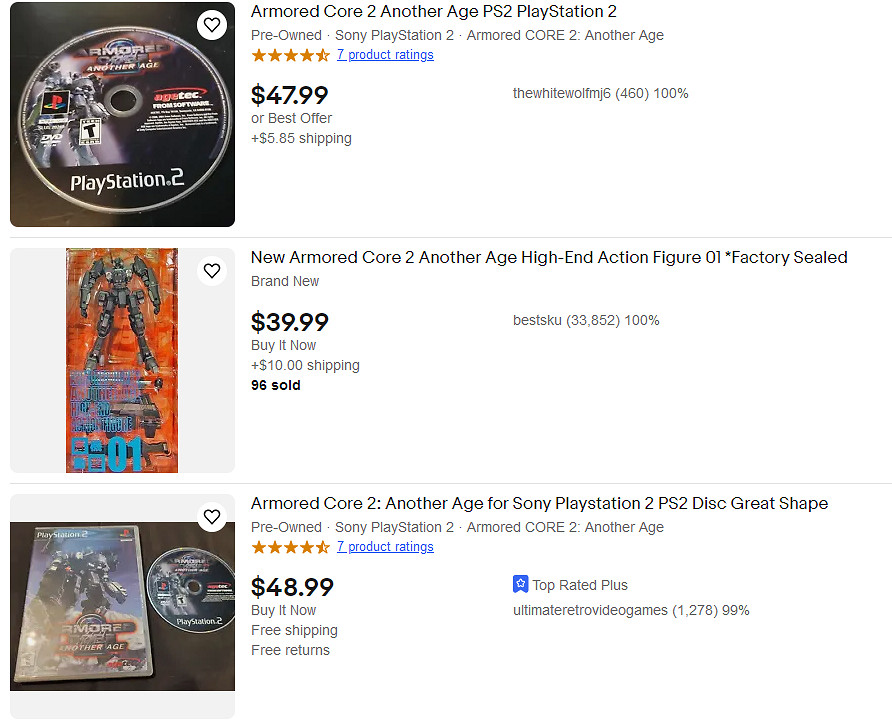 《裝甲核心6》公開之後 前作售價迎來集體暴漲！