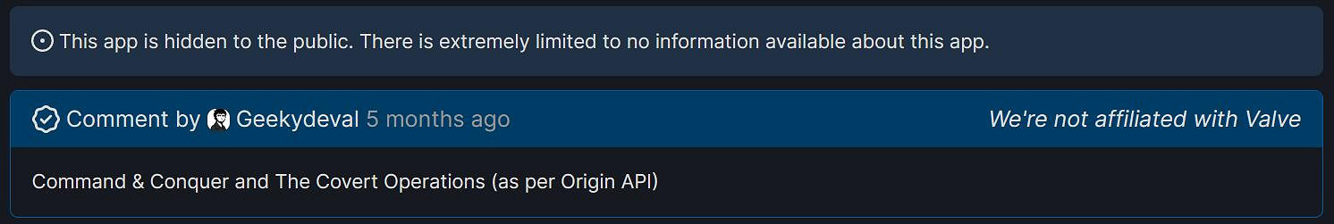 Steam後台出現大量EA經典老遊戲 還包括《紅警2》! Steam後台出現大量EA經典老遊戲 還包括《紅警2》!