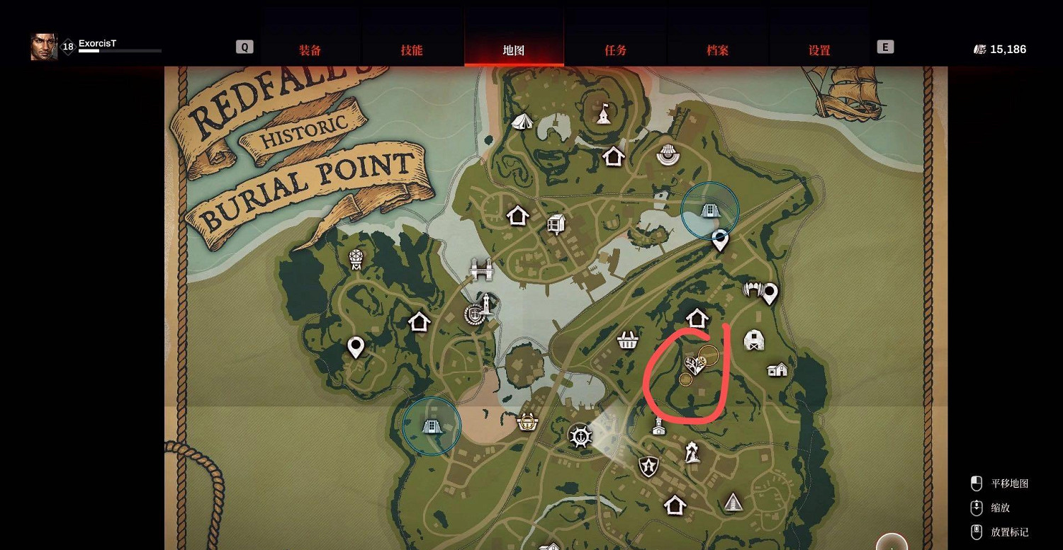 《紅霞島》輕語女士的門位置介紹