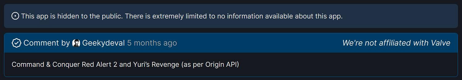 Steam後台出現大量EA經典老遊戲 還包括《紅警2》! Steam後台出現大量EA經典老遊戲 還包括《紅警2》!