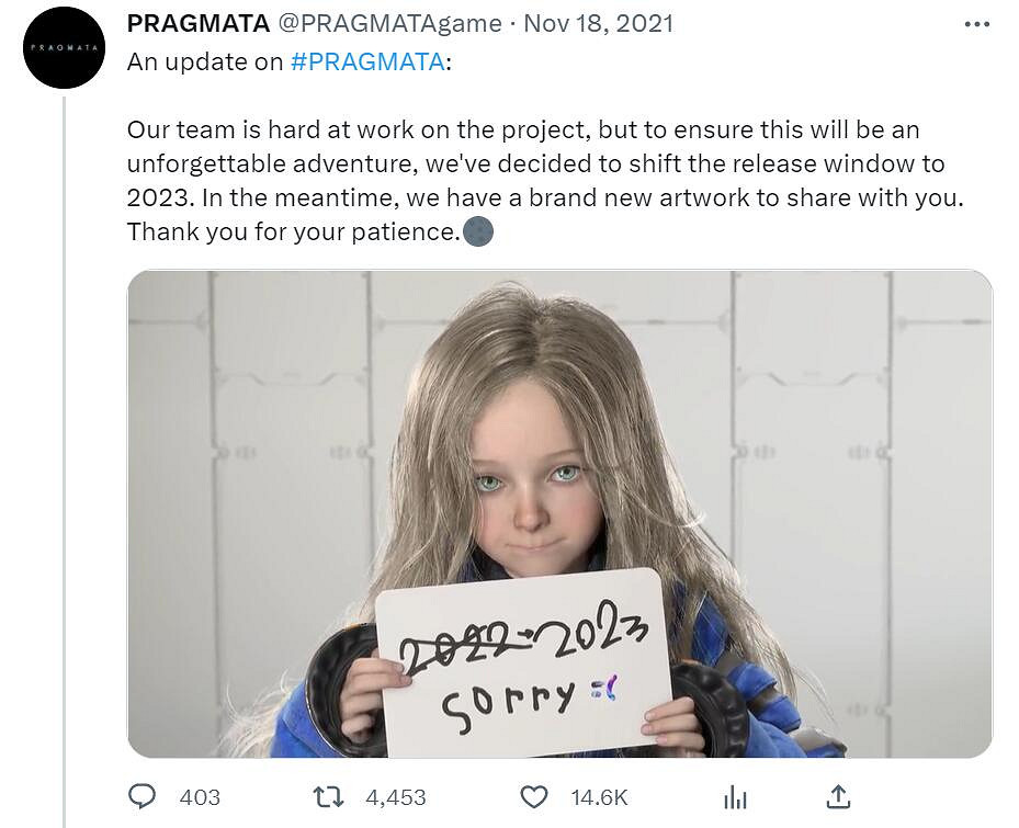 又一個《深坑》？玩家擔心卡普空《Pragmata》被雪藏