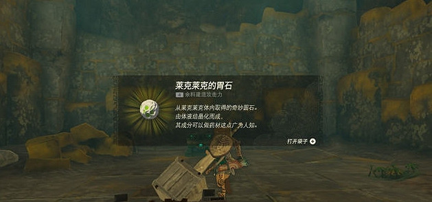 《塞爾達傳說王國之淚》萊克萊克的胃石獲得方法